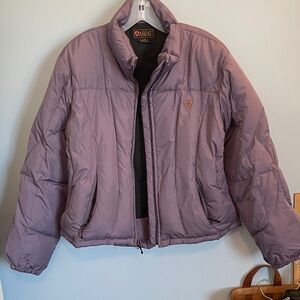Ariat ultra goose down puffer coat jacket women’s large excellent